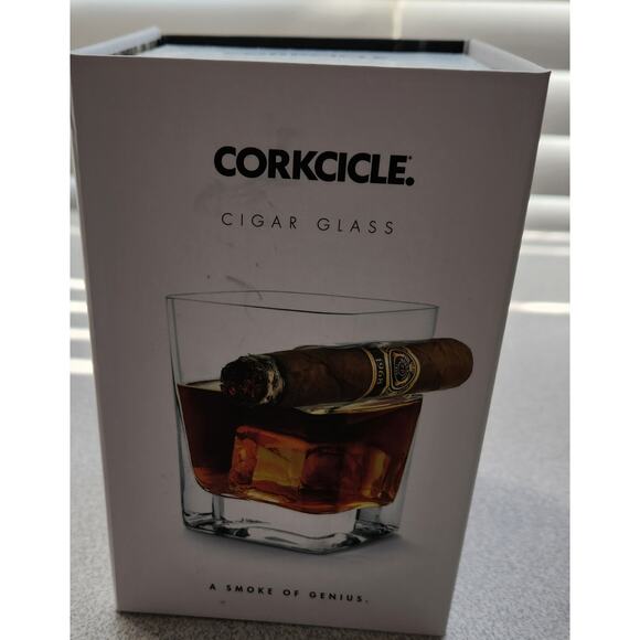 Corkcicle Cigar Glass The Gents Place Fort Worth TX Two Vice Device New In Box - Picture 1 of 4